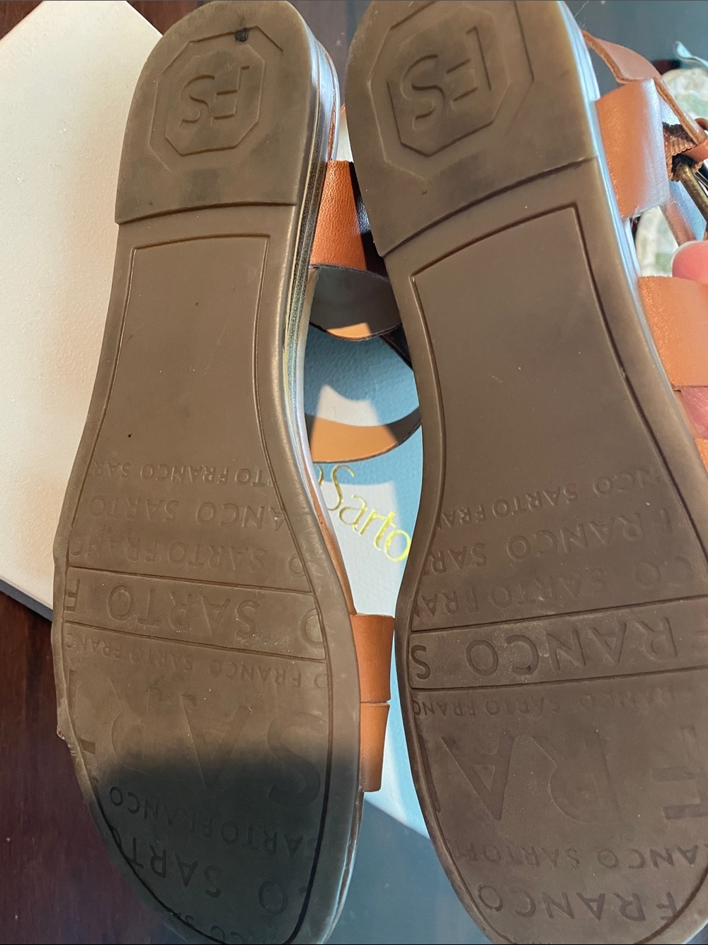 Franco Sarto size 8M brown leather sandals - Picture 6 of 8